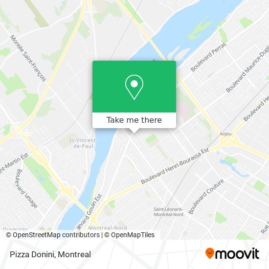 Pizza Donini map