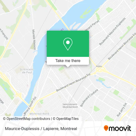 Maurice-Duplessis / Lapierre map