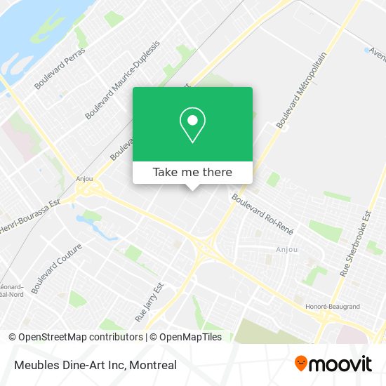 Meubles Dine-Art Inc map