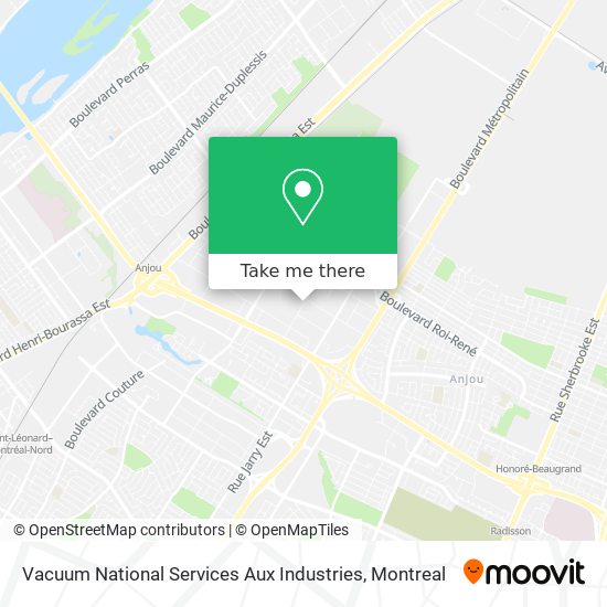 Vacuum National Services Aux Industries map