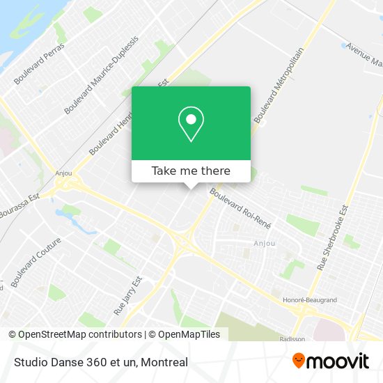 Studio Danse 360 et un map