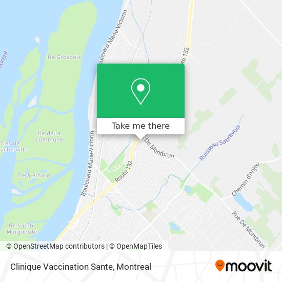 Clinique Vaccination Sante map