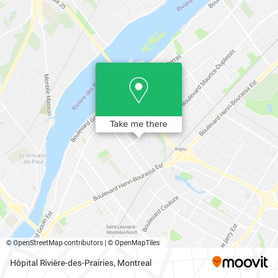 Hôpital Rivière-des-Prairies map