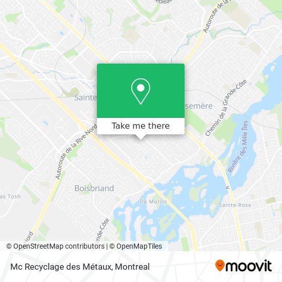 Mc Recyclage des Métaux map