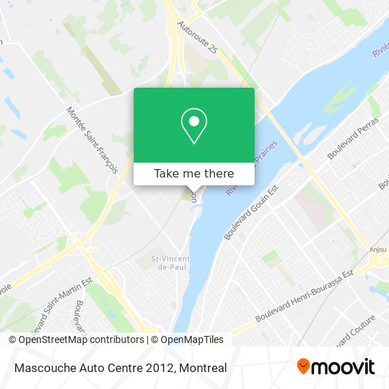 Mascouche Auto Centre 2012 map