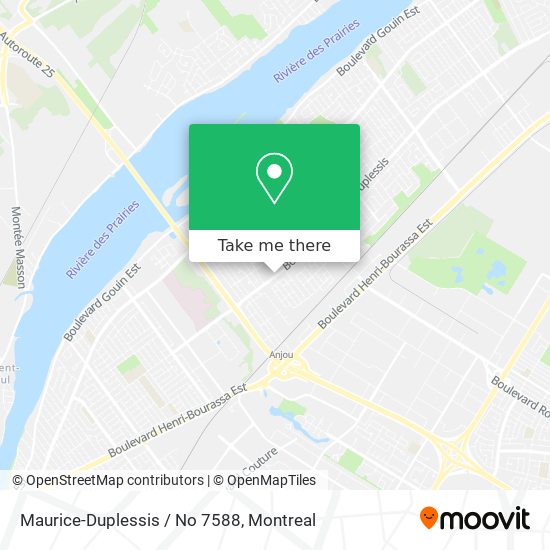 Maurice-Duplessis / No 7588 map