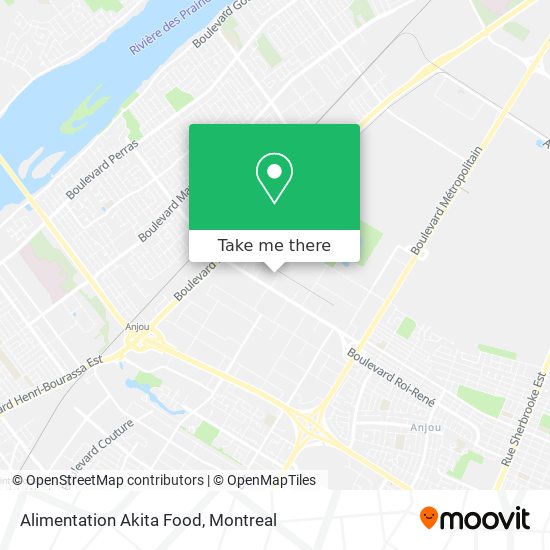 Alimentation Akita Food map
