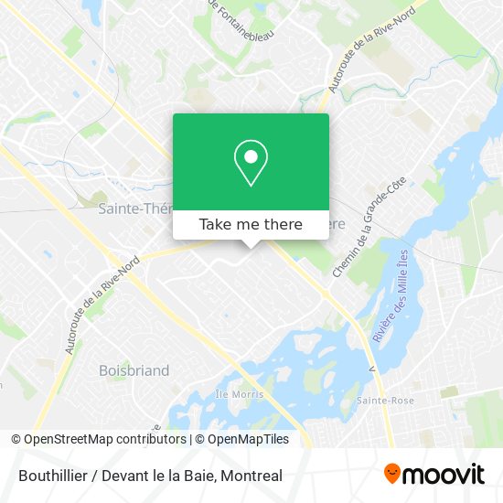 Bouthillier / Devant le la Baie map