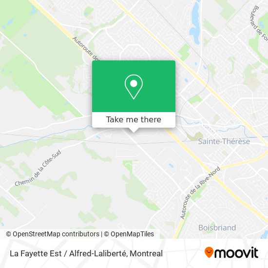 La Fayette Est / Alfred-Laliberté map
