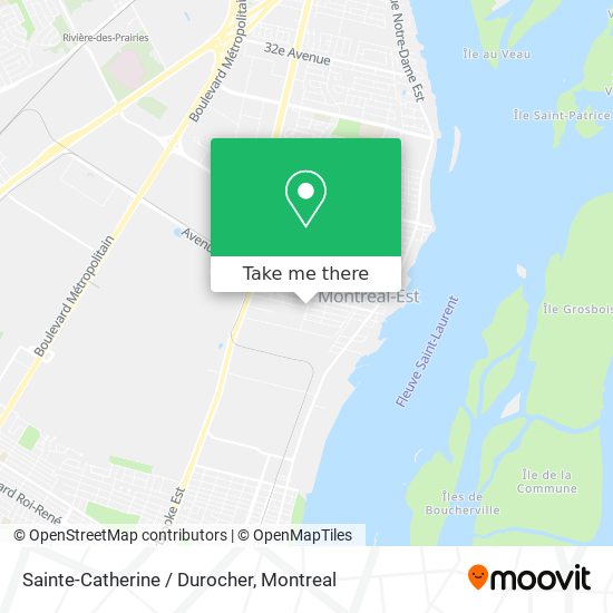 Sainte-Catherine / Durocher map