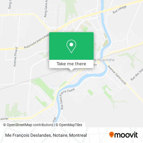 Me François Deslandes, Notaire map