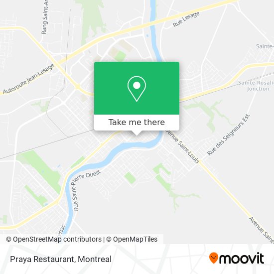 Praya Restaurant map