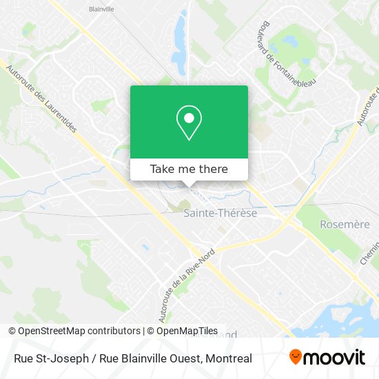 Rue St-Joseph / Rue Blainville Ouest map