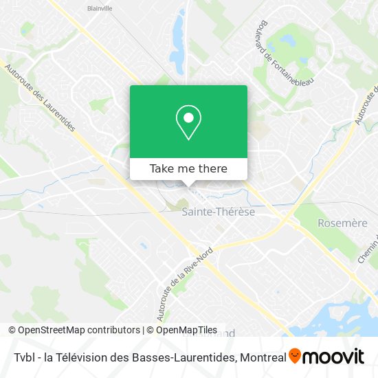 Tvbl - la Télévision des Basses-Laurentides map