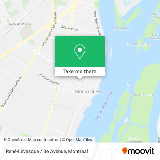 René-Lévesque / 3e Avenue map