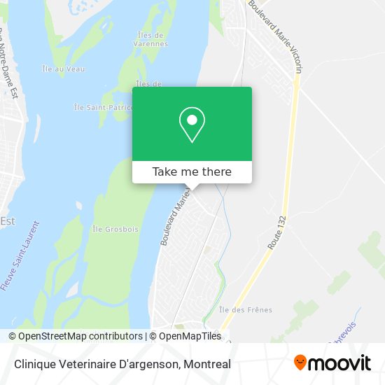 Clinique Veterinaire D'argenson map