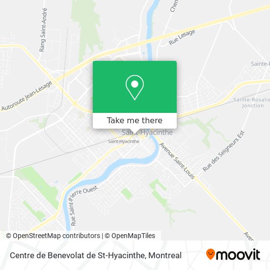 Centre de Benevolat de St-Hyacinthe map