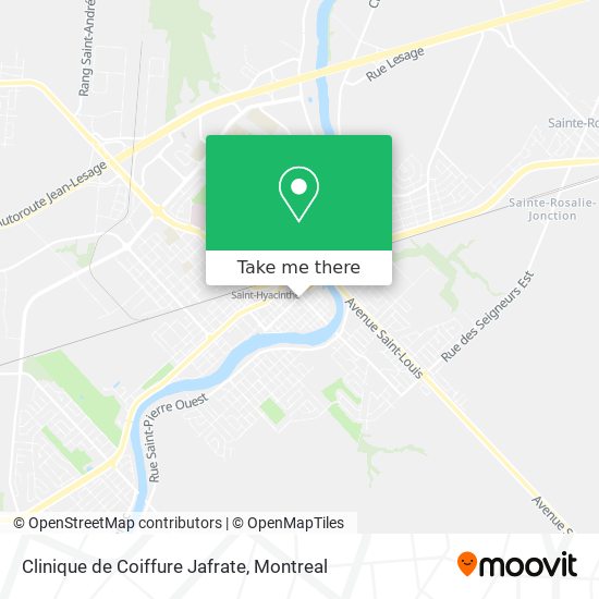 Clinique de Coiffure Jafrate map