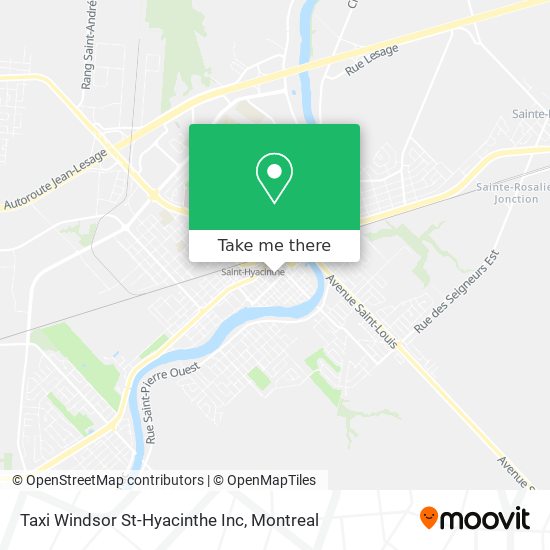 Taxi Windsor St-Hyacinthe Inc map