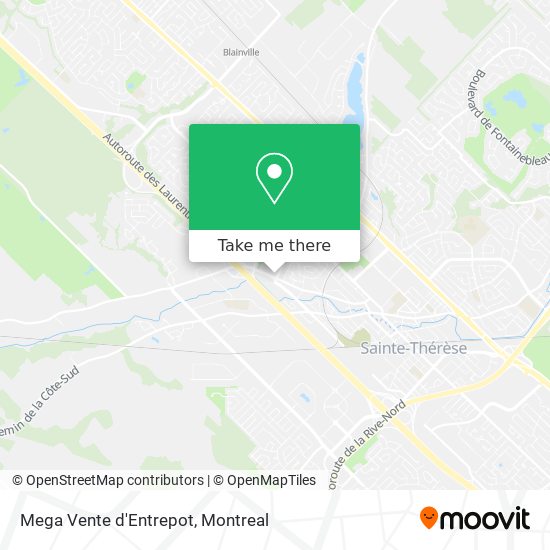 Mega Vente d'Entrepot map