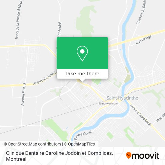 Clinique Dentaire Caroline Jodoin et Complices map