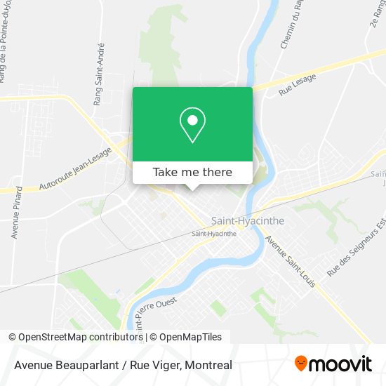 Avenue Beauparlant / Rue Viger map