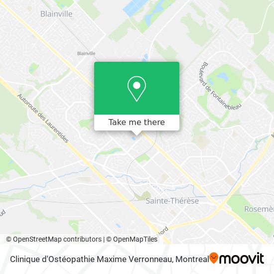 Clinique d'Ostéopathie Maxime Verronneau map