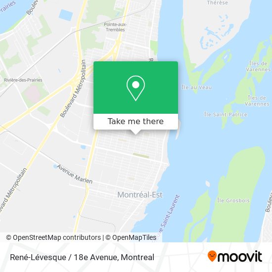 René-Lévesque / 18e Avenue map