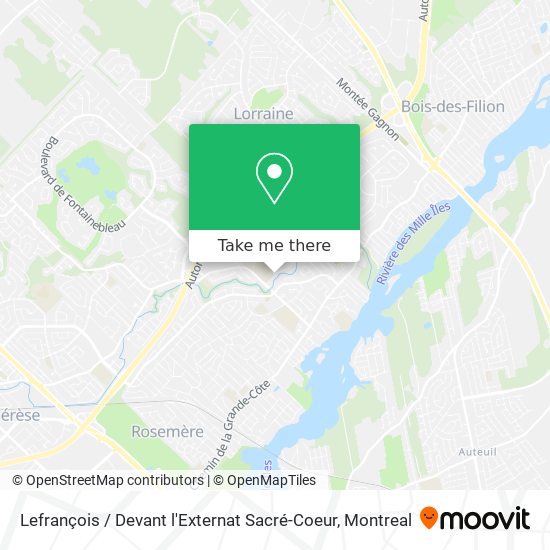 Lefrançois / Devant l'Externat Sacré-Coeur map