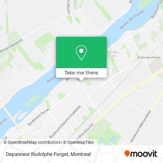 Depanneur Rodolphe Forget map