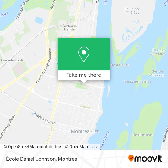 École Daniel-Johnson map