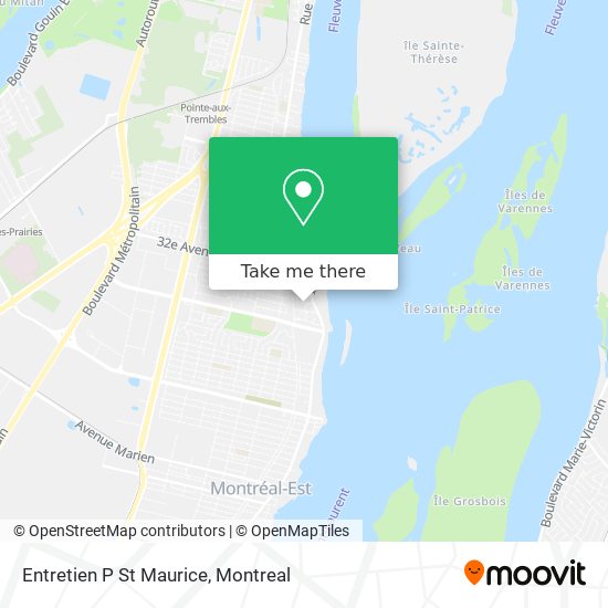 Entretien P St Maurice map