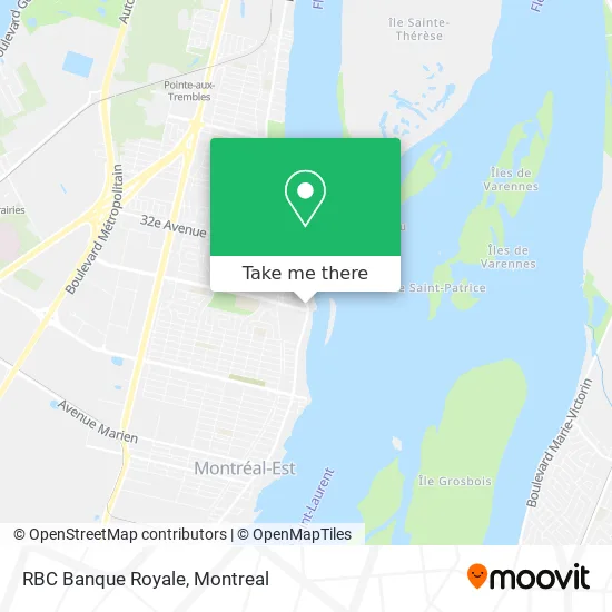 RBC Banque Royale map