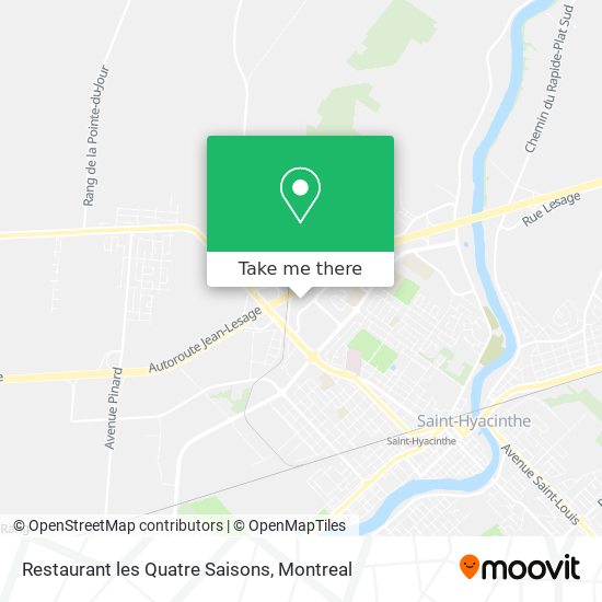 Restaurant les Quatre Saisons map