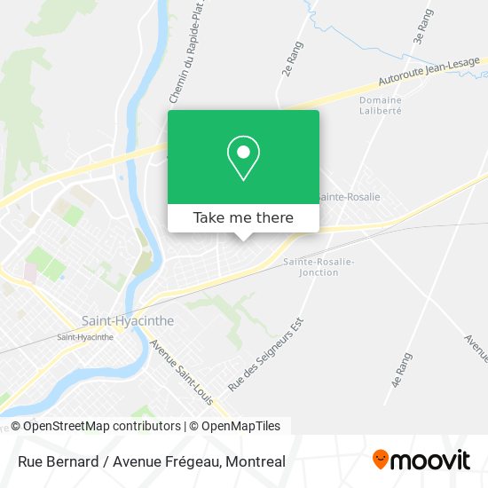 Rue Bernard / Avenue Frégeau map