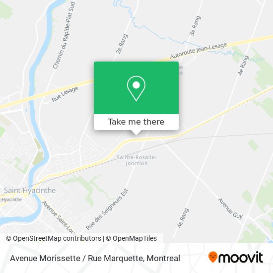 Avenue Morissette / Rue Marquette map