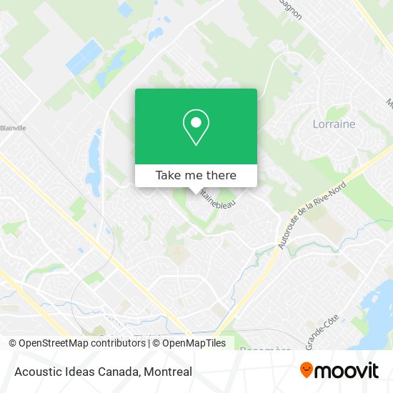 Acoustic Ideas Canada map