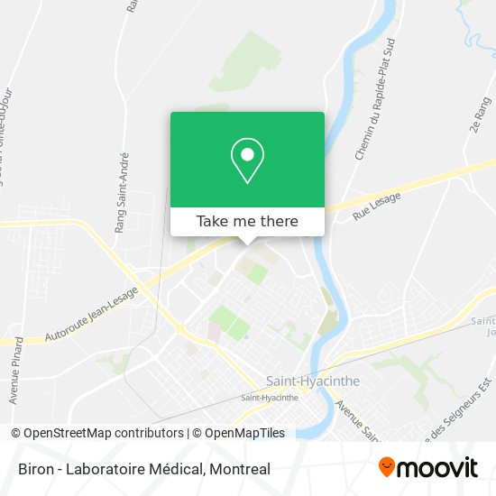 Biron - Laboratoire Médical map