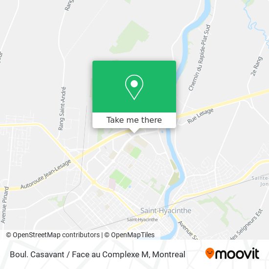 Boul. Casavant / Face au Complexe M map