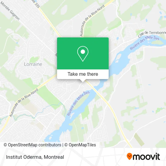 Institut Oderma map