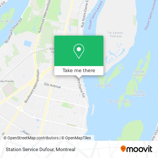 Station Service Dufour map