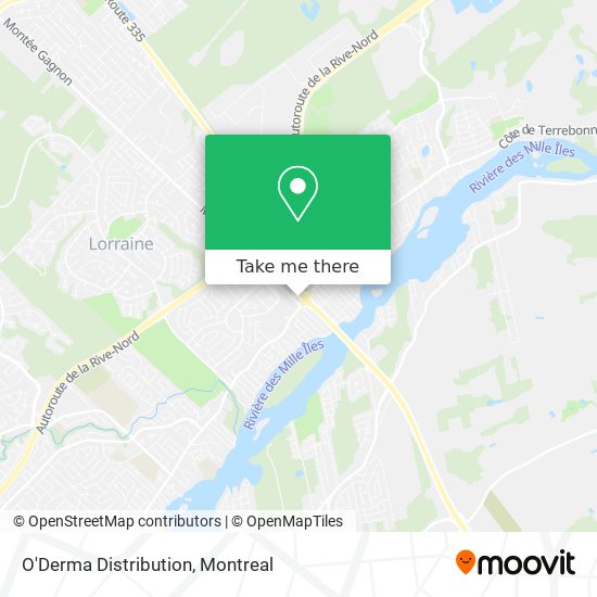 O'Derma Distribution map