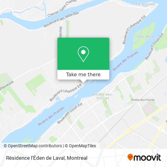 Résidence l'Éden de Laval map