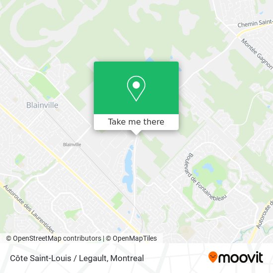 Côte Saint-Louis / Legault map