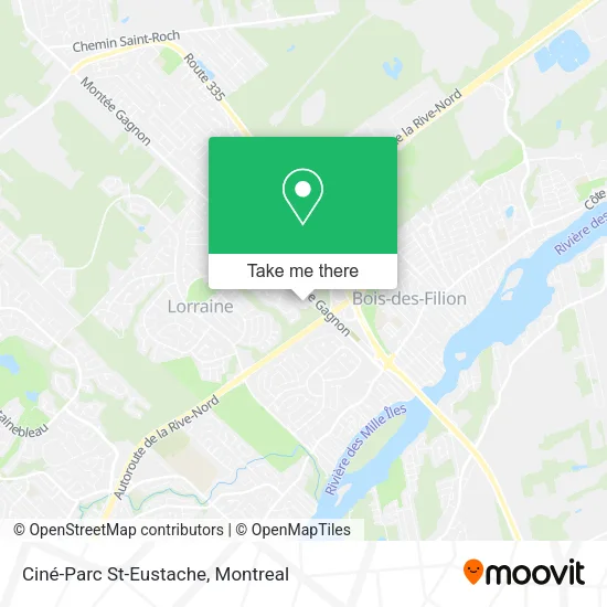 Ciné-Parc St-Eustache map