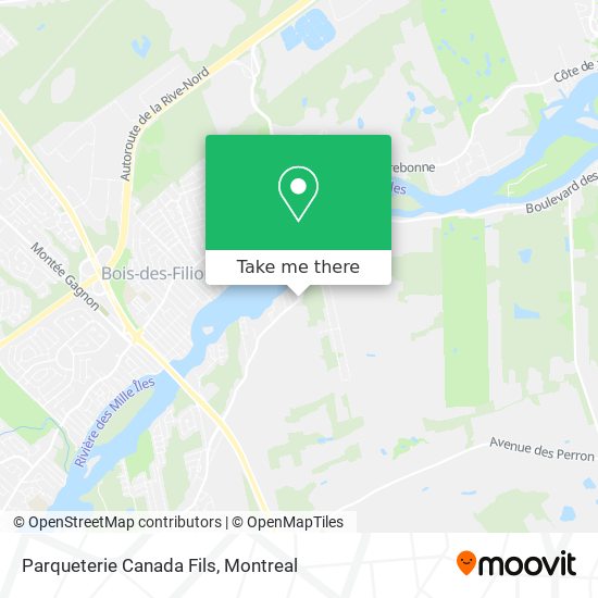 Parqueterie Canada Fils map