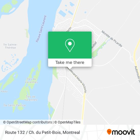 Route 132 / Ch. du Petit-Bois map
