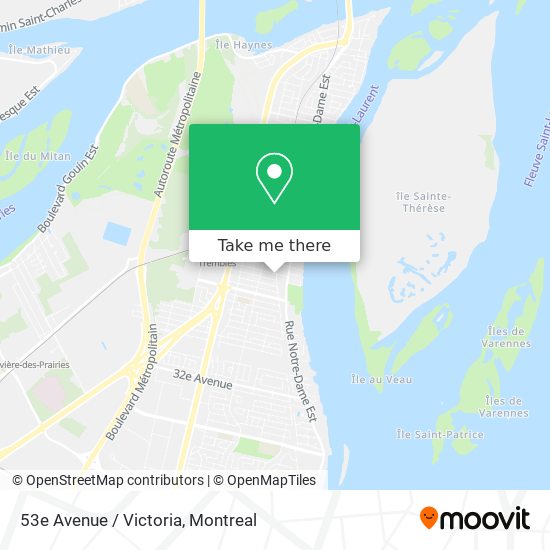 53e Avenue / Victoria map