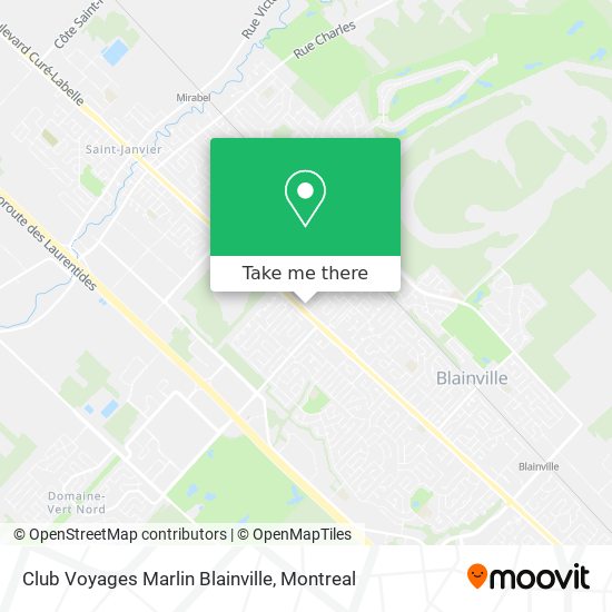 Club Voyages Marlin Blainville map