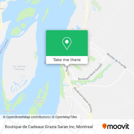 Boutique de Cadeaux Grazia Saran Inc map